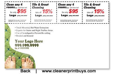 Carpet Cleaning Direct Mail (8.5 x 5.5) #C0002 UV Gloss Back