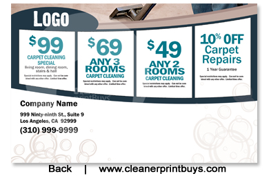 Carpet Cleaning Direct Mail (8.5 x 5.5) #C0004 UV Gloss Back