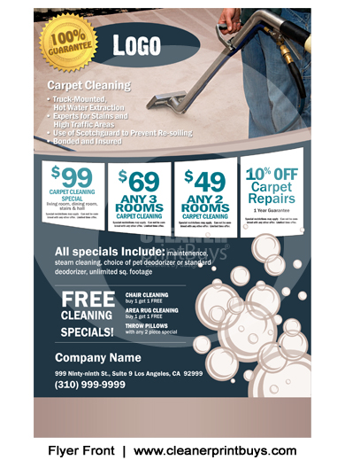Carpet Cleaning Flyer (8.5 x 5.5) #C0004