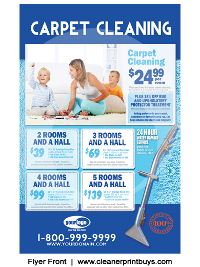 Carpet Cleaning Flyer (8.5 x 5.5) #C0008