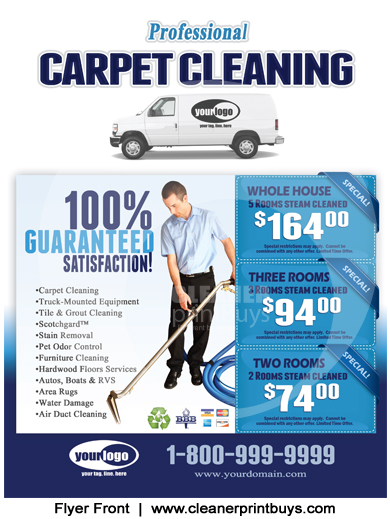 Carpet Cleaning Flyer (8.5 x 11) #C1001
