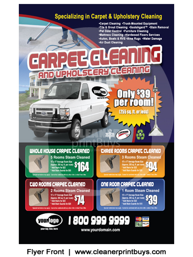 Carpet Cleaning Flyer (8.5 x 5.5) #C1010