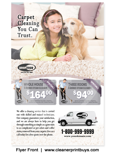Carpet Cleaning Flyer (8.5 x 5.5) #C1020