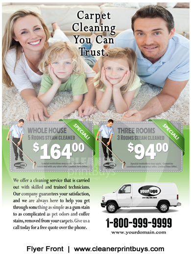 Carpet Cleaning Flyer (8.5 x 11) #C1023