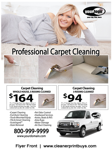 Carpet Cleaning Flyer (8.5 x 11) #C1075