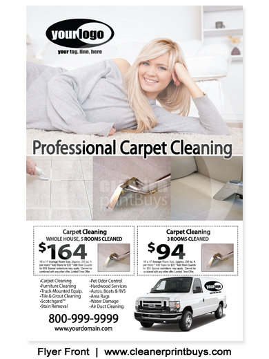 Carpet Cleaning Flyer (8.5 x 5.5) #C1075