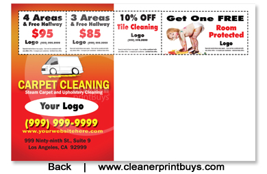 Carpet Cleaning Postcard (8.5 x 5.5) #C0001 UV Gloss Back