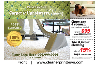 Carpet Cleaning Postcard (6 x 11) #C0002 UV Gloss Front