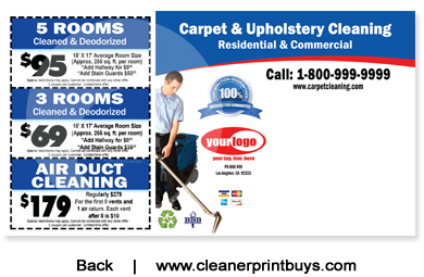 Carpet Cleaning Postcard (6 x 11) #C0006 UV Gloss Back