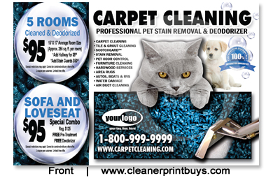 Carpet Cleaning Postcard (4 x 6) #C0007 UV Gloss Front