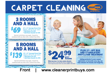 Carpet Cleaning Postcard (4 x 6) #C0008 UV Gloss Front