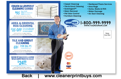 Carpet Cleaning Postcard (4 x 6) #C0008 UV Gloss Back
