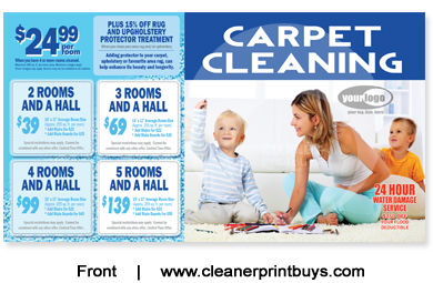 Carpet Cleaning Postcard (6 x 11) #C0008 UV Gloss Front