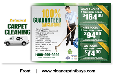 Carpet Cleaning Postcard (6 x 11) #C1002 UV Gloss Front