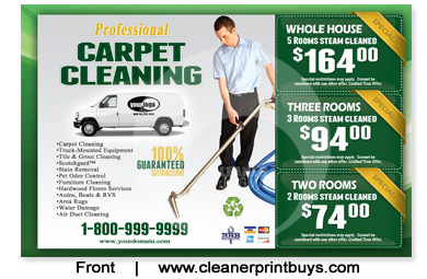 Carpet Cleaning Postcard (8.5 x 5.5) #C1002 UV Gloss Front