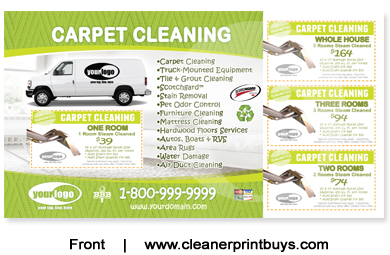 Carpet Cleaning Postcard (6 x 11) #C1005 UV Gloss Front