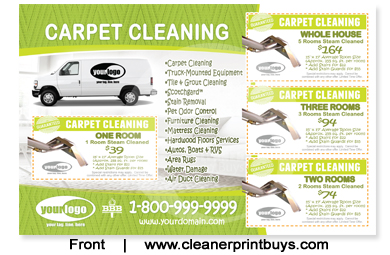 Carpet Cleaning Postcard (8.5 x 5.5) #C1005 UV Gloss Front