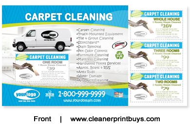 Carpet Cleaning Postcard (6 x 11) #C1006 UV Gloss Front