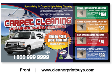 Carpet Cleaning Postcard (6 x 11) #C1010 UV Gloss Front