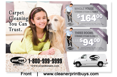 Carpet Cleaning Postcard (4 x 6) #C1020 UV Gloss Front
