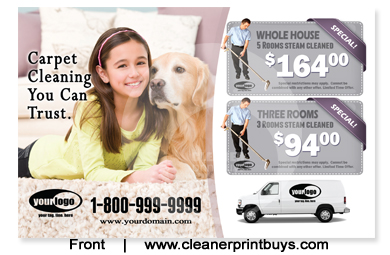 Carpet Cleaning Postcard (8.5 x 5.5) #C1020 UV Gloss Front