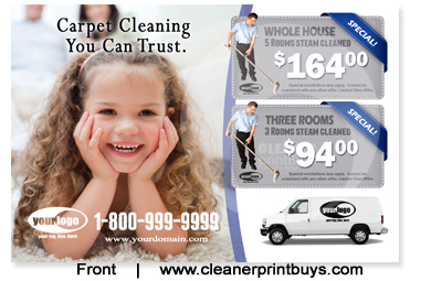 Carpet Cleaning Postcard (4 x 6) #C1021 UV Gloss Front