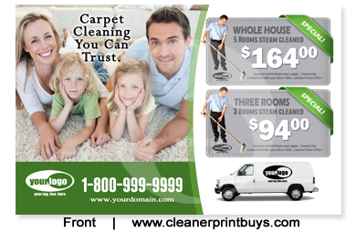 Carpet Cleaning Postcard (8.5 x 5.5) #C1023 UV Gloss Front
