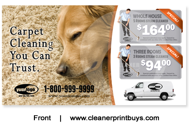 Carpet Cleaning Postcard (6 x 11) #C1024 UV Gloss Front