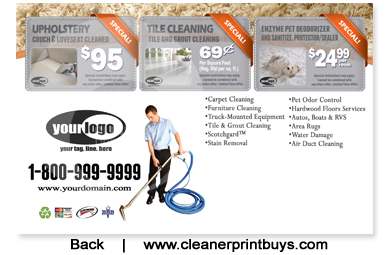 Carpet Cleaning Postcard (8.5 x 5.5) #C1024 UV Gloss Back