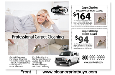 Carpet Cleaning Postcard (8.5 x 5.5) #C1075 Matte Front