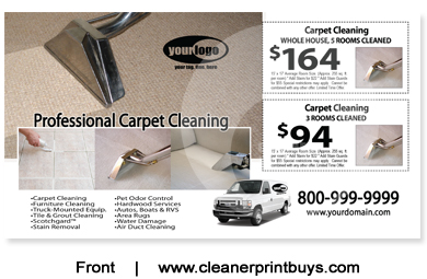 Carpet Cleaning Postcard (6 x 11) #C1076 UV Gloss Front