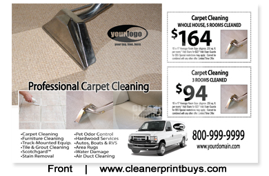Carpet Cleaning Postcard (8.5 x 5.5) #C1076 UV Gloss Front
