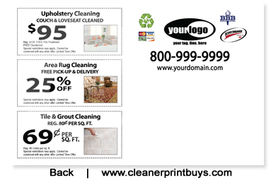 Carpet Cleaning Postcard (8.5 x 5.5) #C1076 UV Gloss Back