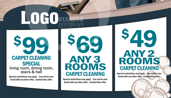 Carpet Cleaning Business Cards #C0004 (BACK VIEW)