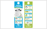 Carpet Cleaning Door Hanger C1006 4.25 x 14 Book Gloss C1006